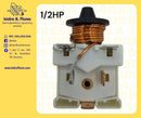 Relay de refrigeradora sirve para Embraco 1/2 HP 110V