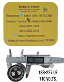 Capacitor de arranque baquelita 189-227  110V