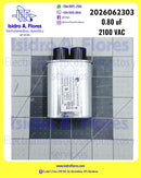 Capacitor de microhonda  0.80UF +3%   sirve varias marcas