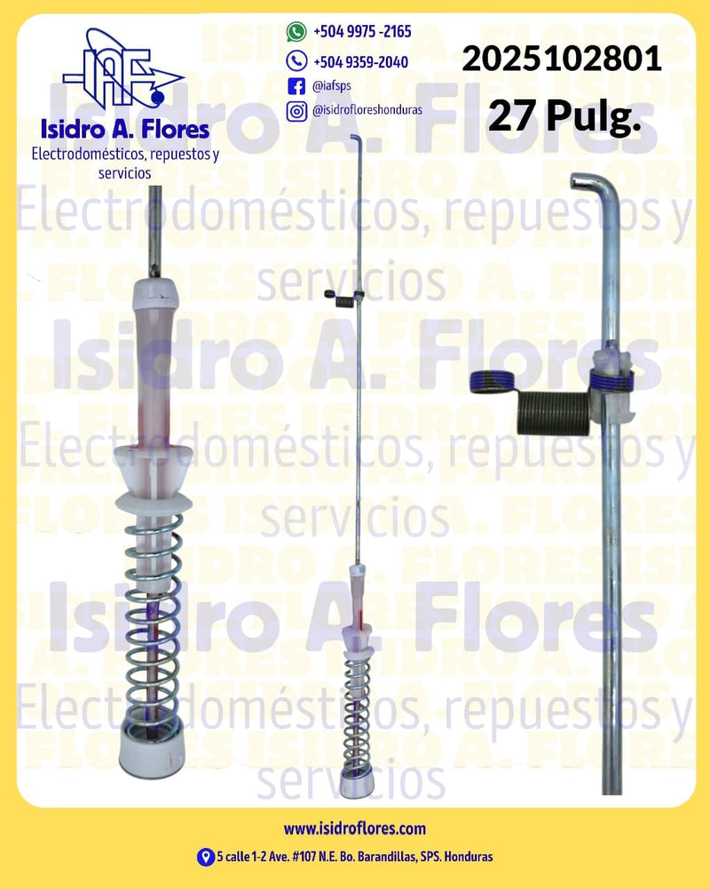 Suspensión 27" blanca original Frigidaire Brasil