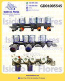 Valvula genérica de lavadora  4 solenoides DC12V  2 entradas sirve  LG