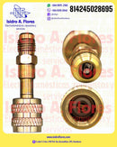 Adaptador Appli parts R410 Mini splite 5/16"hembra x 1/4" macho