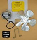Motor condensador tipo vitrina 10W 110V CCWSE incluye base y aspa