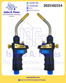 Antorcha para soldar boquilla con encendedor y seguro, giratoria