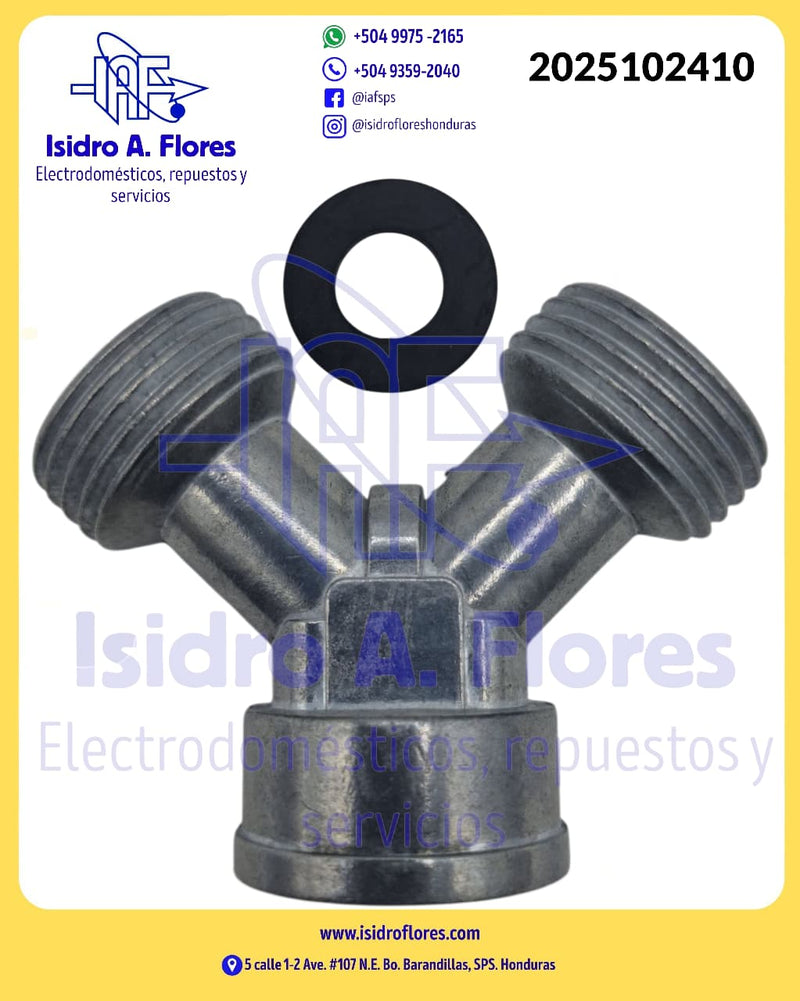 Conector Y de mangueras de metal Appli Part sin sello