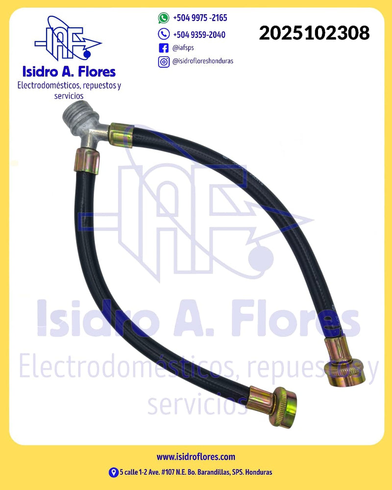 Adaptador tipo Y de mangueras Appli Part  con empaques