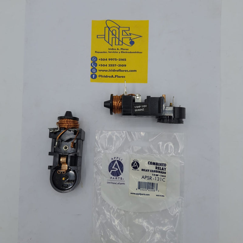 Relay combinado tipo Danfoss/Embraco 1/3 110v Appli Parts