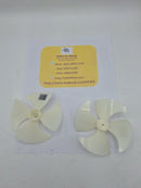 Aspa blanca 4 hojas  11 cm ó 4.3" diametro eje delgado