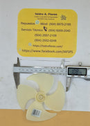 Aspa blanca 4 hojas  11 cm ó 4.3" diametro eje delgado