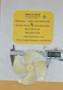 Aspa blanca 4 hojas  11 cm ó 4.3" diametro eje delgado