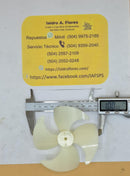 Aspa de motor evaporador CCW, Dext 10Cm 4 hojas eje delgado