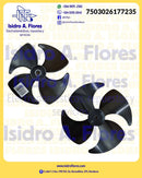 Aspa de motor evaporador 4 Jojas, Dext.10Cm negro CCW eje grueso