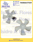 Aspa Coldtek  Hojas Diametro 100mm, Diametro Int 4.62mm, Blanco