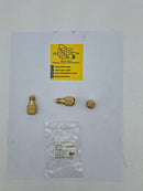 Adaptador rígido con valvula para gas 5/16 Hem-1/4 Macho Coldtek