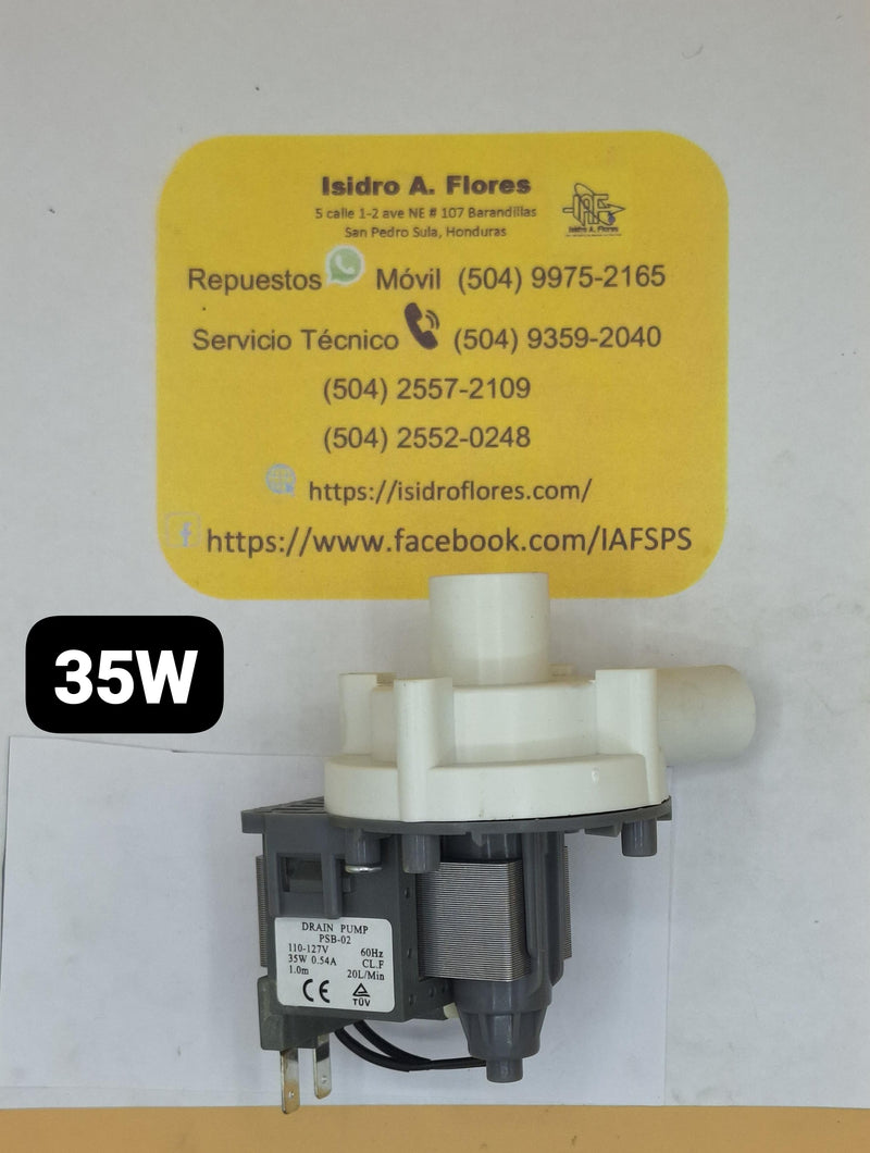 Bomba genérica para lavadora GE Amazonas boca delgada 35W