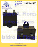 Capacitor cuadrado Aruki, refrigeradora 12uF, 250V, Sirve GE - Mabe
