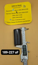 Capacitor  arranque, baquelita  110VAC 189-227uF para lavadora