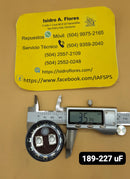 Capacitor  arranque, baquelita  110VAC 189-227uF para lavadora