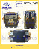 Contactor, 2 polos, 30 Amps, Resist 40 Amps, bobina 220 V AC