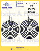 Resistencia de estufa eléctrica marca Chormalox para GE