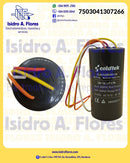 Capacitor de trabajo Coldtek  dual para lavadora 36uF+18uF 4 cables