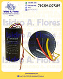 Capacitor Coldtek  dual para lavadora 41.5uF + 16uF 3 cables
