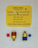 Cople rápido recto automotriz  kit  rojo y azul Coldtek