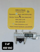 Capacitor Trabajo Aire Acondicionado, 4 Pins, 2uF, 450V
