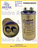 Capacitor, Trabajo, Aluminio, 250V; 50uF 2 postes minisplit  Coldtek