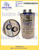 Capacitor de aluminio 2 postes 55UF 250V sirve aire 110v Coldtek