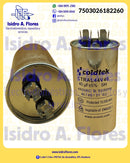 Capacitor trabajo ,40UF +5%, aluminio 440V 2 Postes minisplit Coldtek