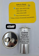 Capacitor de trrabajo, 45uF+5%, 440V, 2 postes, para minisplit