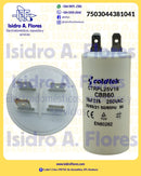 Capacitor trabajo plástico,16uF+5%, 250VAC, 2 postes lavadora Coldtek