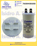 Capacitor de trabajo plástico, 18uF, 250VAC, de lavadora  Coldtek