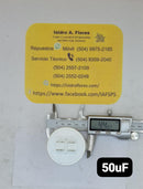 Capacitor plástico de trabajo 50uF,250VAC, lavadora 4 terminales