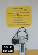 Capacitor de ventilador 2 cables negros 3.5UF+5% 250V