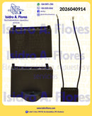 Capacitor de ventilador dos cables negros 5UF+5%  / 250V