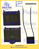 Capacitor de ventilador cuadrado dos cables 8uF+5% 250V marca BM