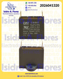 Capacitor ventilador dos terminales 10UF, 250V marca BM