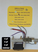 Capacitor ventilador  triples 5 cables 4+5+6uF 250V