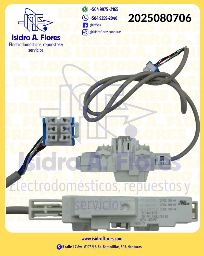 Switch blocapuerta de lavadora genérico sirve Samsung 12V