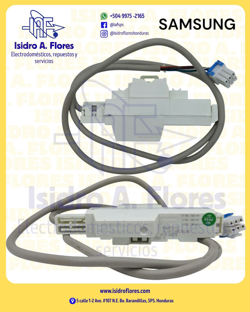 Switch blocapuerta lavadora Samsung  DC34-0025A, DC34-00025C