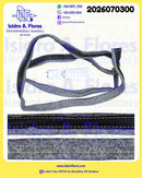 Felpa fricción genérica 79" sirve secadora Samsung, hilo amarillo