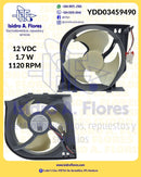 Motor condensador DC12V 1.7W 1120RPM  DA31-00278C sirve Samsung