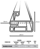 Empaque perfil ballena ancha apróximada 12m (Ballena chica blanca)