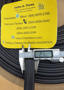 Empaque perfil ala de vampiro 2, color negro, rollo 12M  apróximados