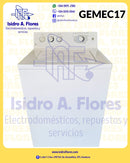 Lavadora semi mecánica 3 perillas GE