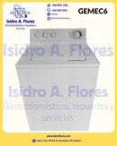 Lavadora GE mecánica de 3 perillas