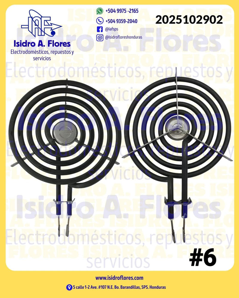 Resistencia genérica sirve GE,1325W, 240V, marca Genpro