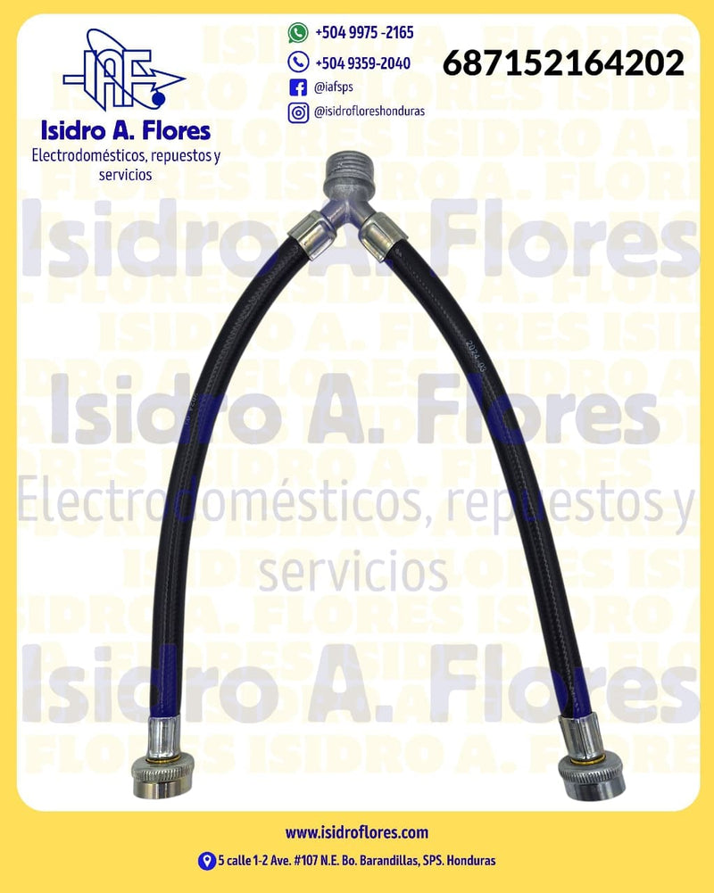 Adaptador  de mangueras Y  para lavadora, marca Supco incluye empaques